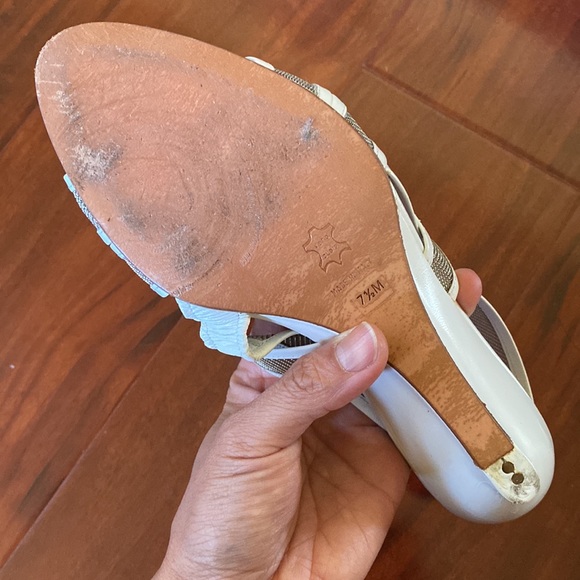 Vintage Garland white sandal mesh Made In Italy - Picture 5 of 5